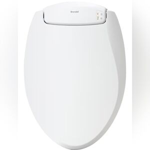 Brondell L60-EW LumaWarm Heated Enlongated Toilet Seat with Night Light